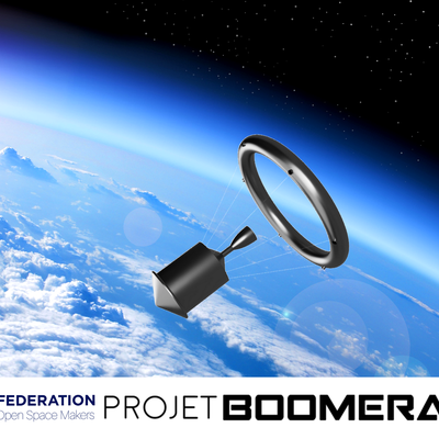 Boomerang-Récupération de l'étage supérieur fusée
